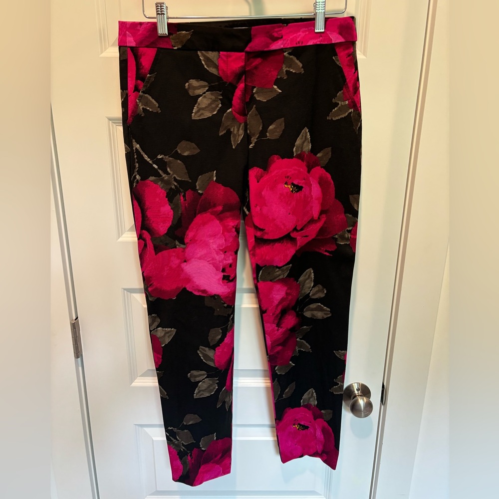 Trina Turk flower print cropped pants